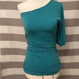 Arden B one shoulder top NWOT